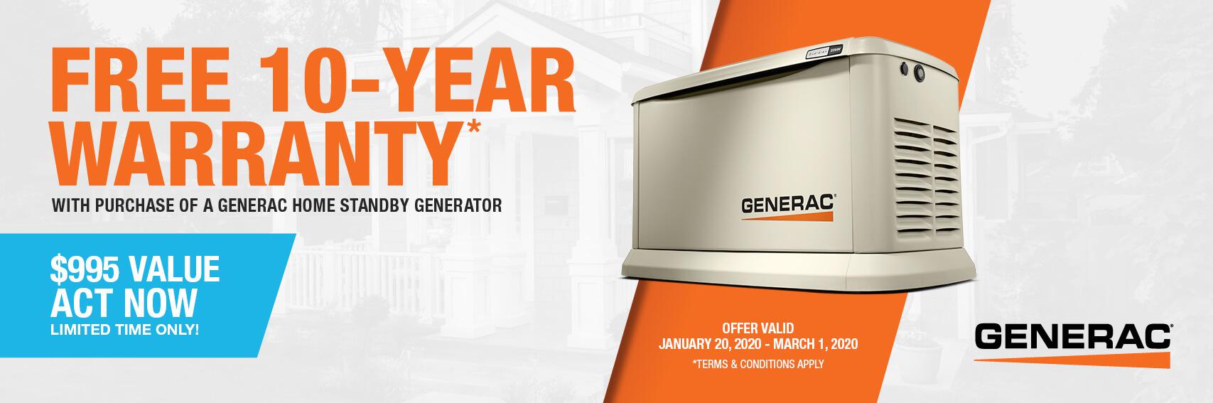 Homestandby Generator Deal | Warranty Offer | Generac Dealer | Conroe, TX